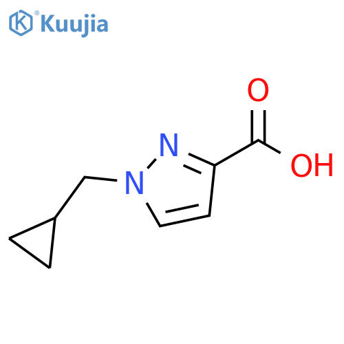 1-(cyclopropylmethyl)-1H-pyrazole-3-carboxylic acid structure