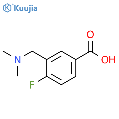 3-(dimethylamino)methyl-4-fluorobenzoic acid structure