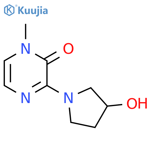 3-(3-hydroxypyrrolidin-1-yl)-1-methylpyrazin-2(1H)-one structure