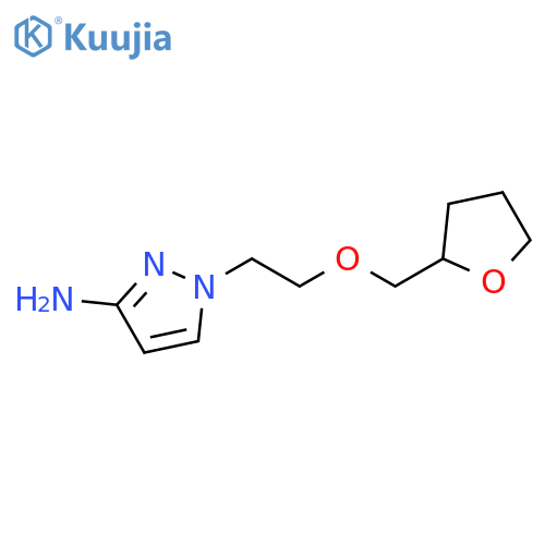 1-{2-(oxolan-2-yl)methoxyethyl}-1H-pyrazol-3-amine structure