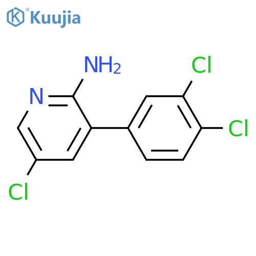 2-Amino-5-chloro-3-(3,4-dichlorophenyl)pyridine structure