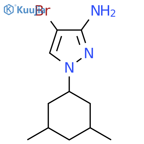 4-bromo-1-(3,5-dimethylcyclohexyl)-1H-pyrazol-3-amine structure