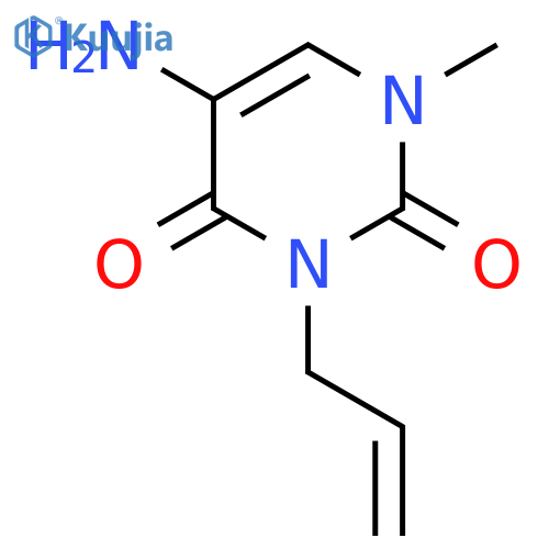 5-amino-1-methyl-3-(prop-2-en-1-yl)-1,2,3,4-tetrahydropyrimidine-2,4-dione structure