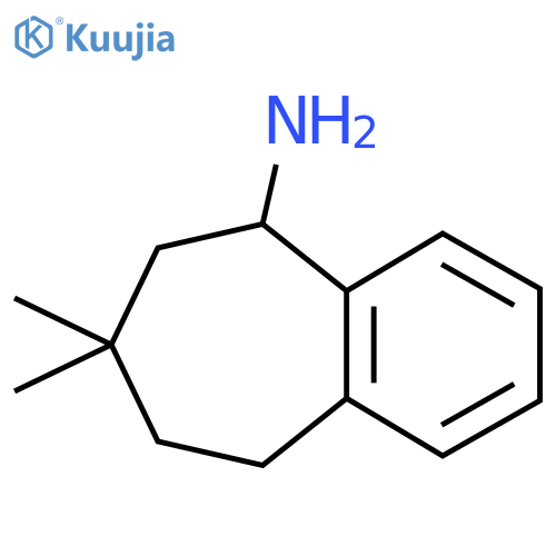7,7-dimethyl-6,7,8,9-tetrahydro-5H-benzo7annulen-5-amine structure