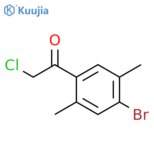 1-(4-bromo-2,5-dimethylphenyl)-2-chloroethan-1-one structure