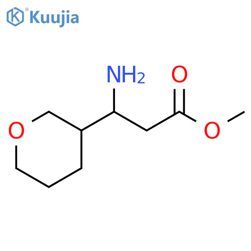 methyl 3-amino-3-(oxan-3-yl)propanoate structure