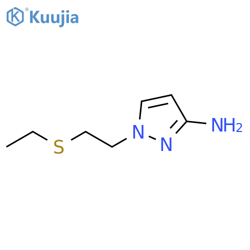 1H-Pyrazol-3-amine, 1-[2-(ethylthio)ethyl]- structure
