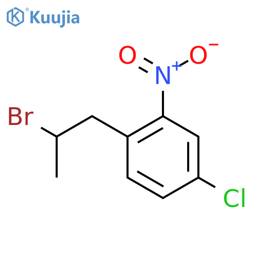 1-(2-bromopropyl)-4-chloro-2-nitrobenzene structure