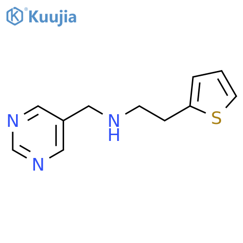 [(pyrimidin-5-yl)methyl][2-(thiophen-2-yl)ethyl]amine structure