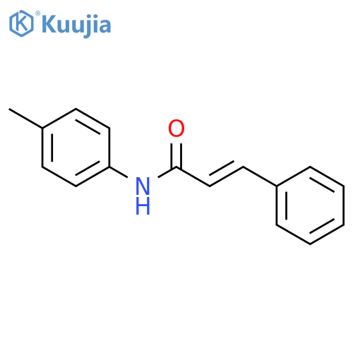 (E)-N-(4-methylphenyl)-3-phenylprop-2-enamide structure