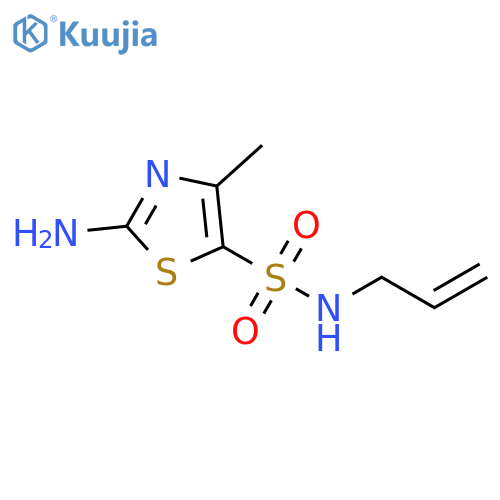 2-Amino-4-methyl-thiazole-5-sulfonic acid allylamide structure