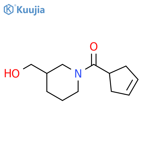 [1-(cyclopent-3-ene-1-carbonyl)piperidin-3-yl]methanol structure