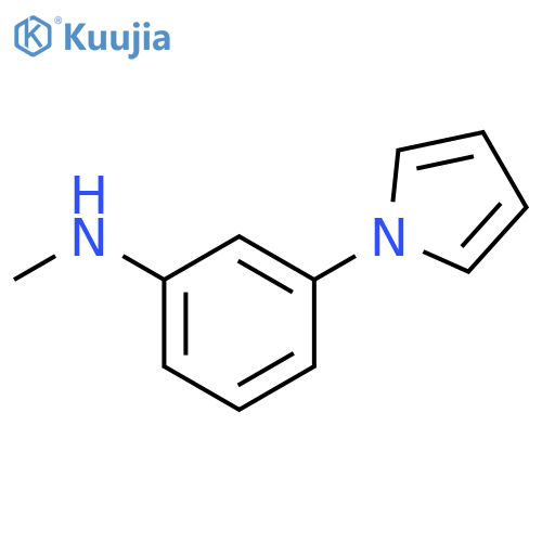 Benzenamine, N-methyl-3-(1H-pyrrol-1-yl)- structure