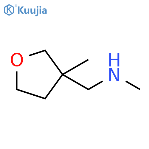 methyl(3-methyloxolan-3-yl)methylamine structure
