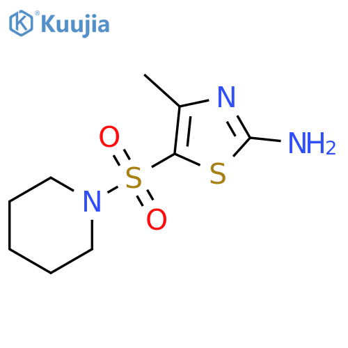 4-Methyl-5-(piperidine-1-sulfonyl)-thiazol-2-ylamine structure