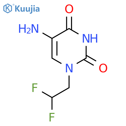 5-Amino-1-(2,2-difluoroethyl)-1,2,3,4-tetrahydropyrimidine-2,4-dione structure