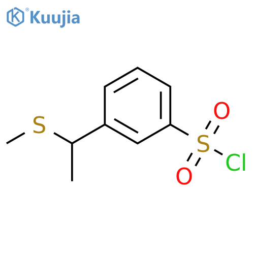 3-1-(METHYLSULFANYL)ETHYLBENZENE-1-SULFONYL CHLORIDE structure