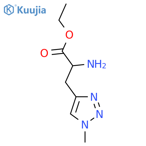 ethyl 2-amino-3-(1-methyl-1H-1,2,3-triazol-4-yl)propanoate structure