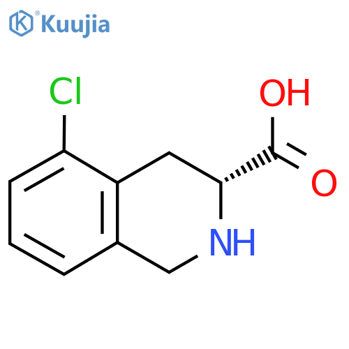 (3R)-5-chloro-1,2,3,4-tetrahydroisoquinoline-3-carboxylic acid structure