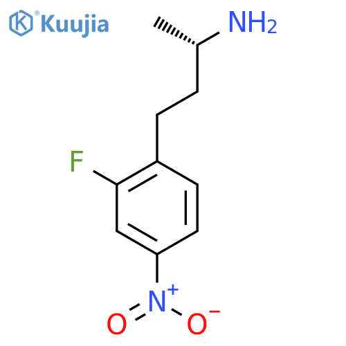 (2S)-4-(2-fluoro-4-nitrophenyl)butan-2-amine structure