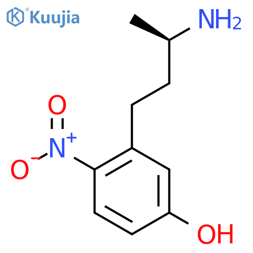 3-(3R)-3-aminobutyl-4-nitrophenol structure