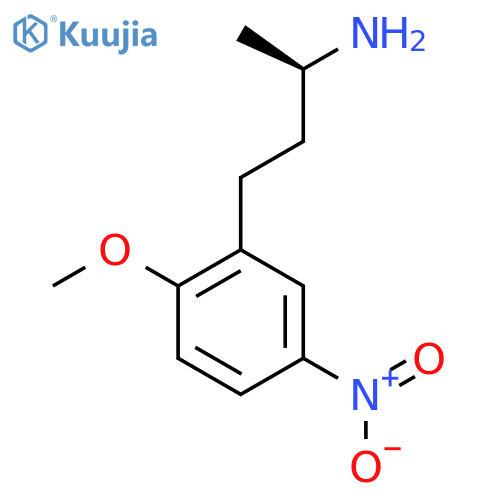 (2R)-4-(2-methoxy-5-nitrophenyl)butan-2-amine structure