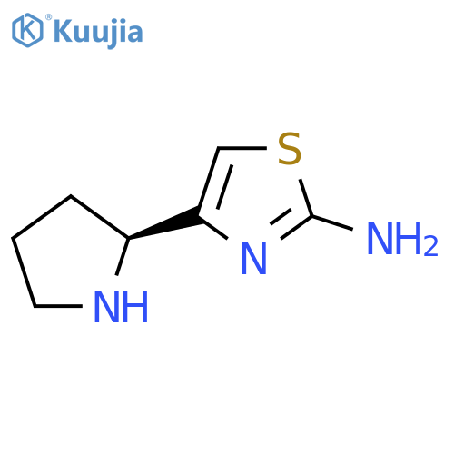 4-[(2S)-pyrrolidin-2-yl]-1,3-thiazol-2-amine structure
