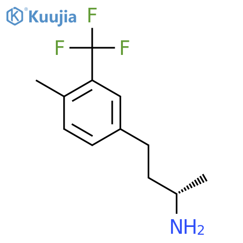 (2S)-4-4-methyl-3-(trifluoromethyl)phenylbutan-2-amine structure