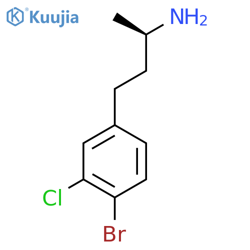 (2R)-4-(4-bromo-3-chlorophenyl)butan-2-amine structure