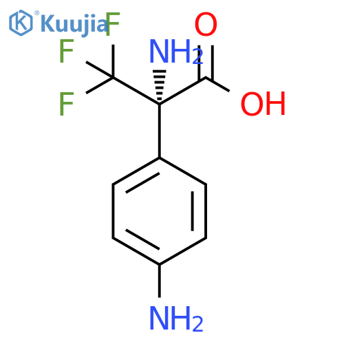 Benzeneacetic acid, a,4-diamino-a-(trifluoromethyl)-, (aS)- structure