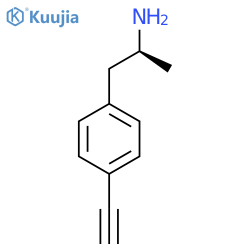 (2S)-1-(4-ethynylphenyl)propan-2-amine structure