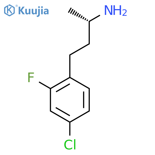 (2S)-4-(4-chloro-2-fluorophenyl)butan-2-amine structure