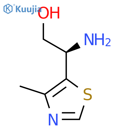 (2R)-2-amino-2-(4-methyl-1,3-thiazol-5-yl)ethan-1-ol structure