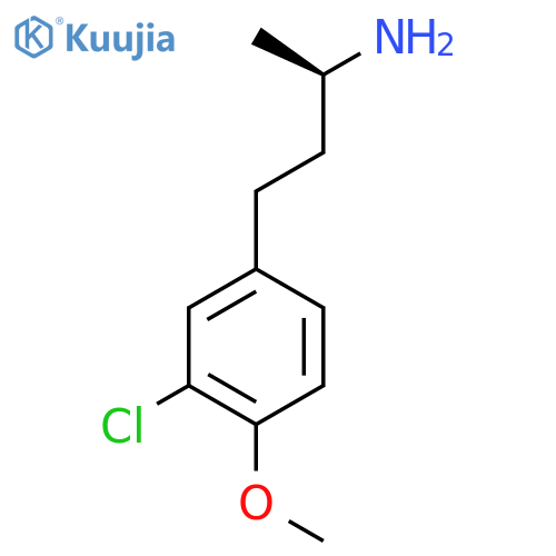 (2R)-4-(3-chloro-4-methoxyphenyl)butan-2-amine structure