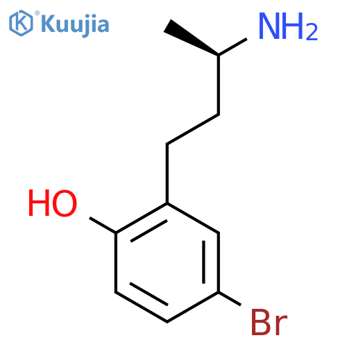 2-(3R)-3-aminobutyl-4-bromophenol structure