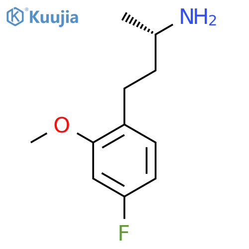 (2S)-4-(4-fluoro-2-methoxyphenyl)butan-2-amine structure