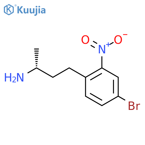 (2R)-4-(4-bromo-2-nitrophenyl)butan-2-amine structure