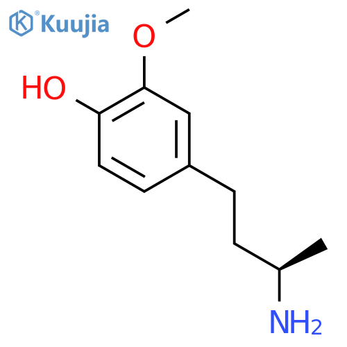 4-(3R)-3-aminobutyl-2-methoxyphenol structure