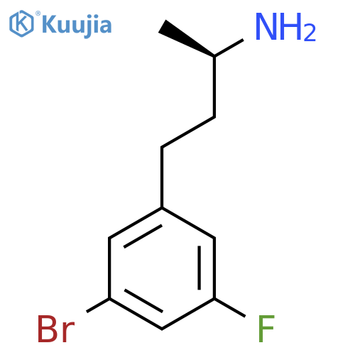 (2R)-4-(3-bromo-5-fluorophenyl)butan-2-amine structure
