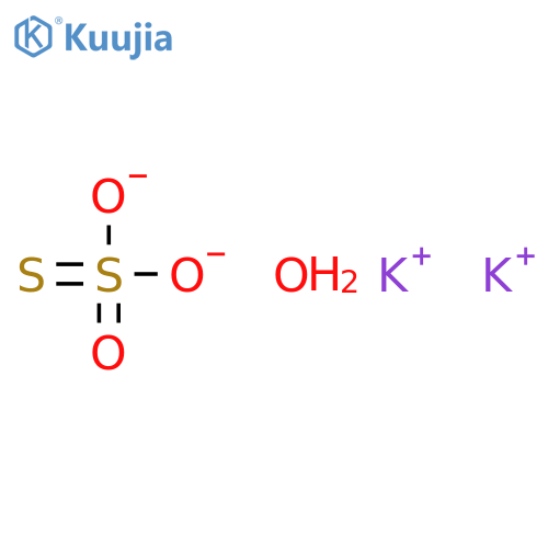 Thiosulfuric acid(H2S2O3), dipotassium salt, hydrate (9CI) structure