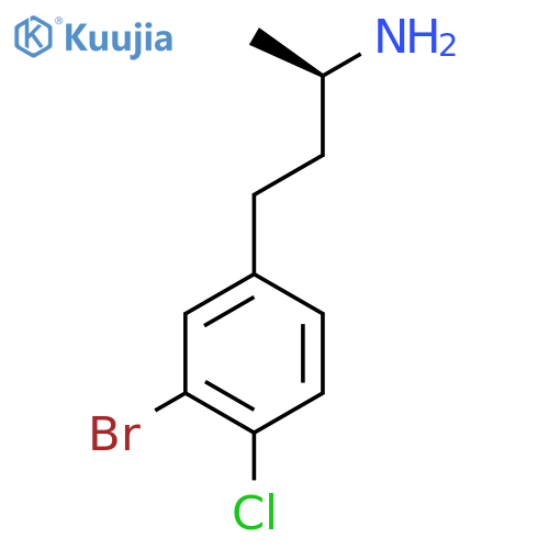 (2R)-4-(3-bromo-4-chlorophenyl)butan-2-amine structure