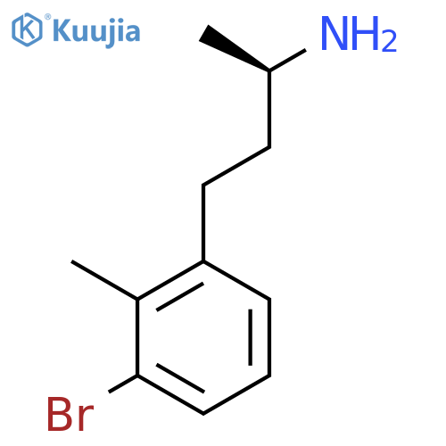 (2R)-4-(3-bromo-2-methylphenyl)butan-2-amine structure