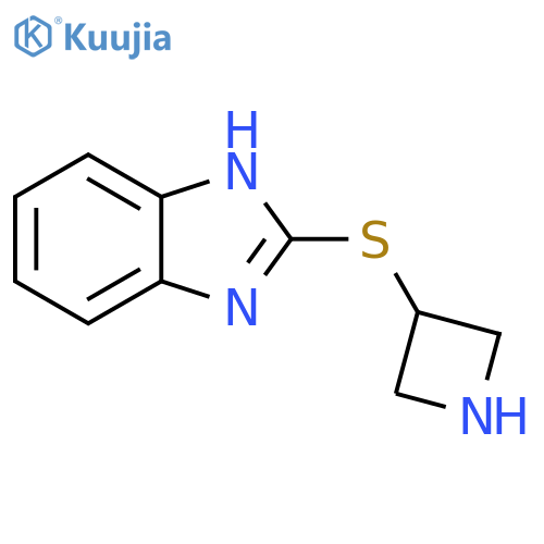 2-(azetidin-3-ylsulfanyl)-1H-1,3-benzodiazole structure