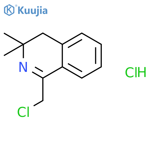 1-(chloromethyl)-3,3-dimethyl-3,4-dihydroisoquinoline hydrochloride structure