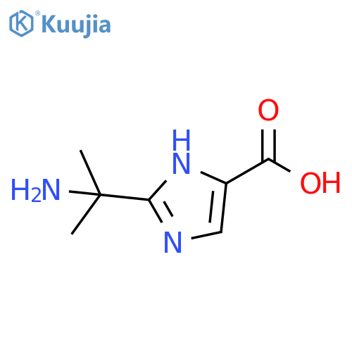 2-(1-Amino-1-methyl-ethyl)-1H-imidazole-4-carboxylic acid structure