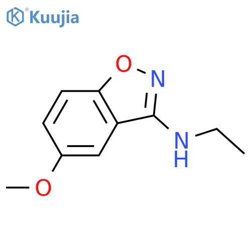 Ethyl-(5-methoxy-benzo[d]isoxazol-3-yl)-amine structure