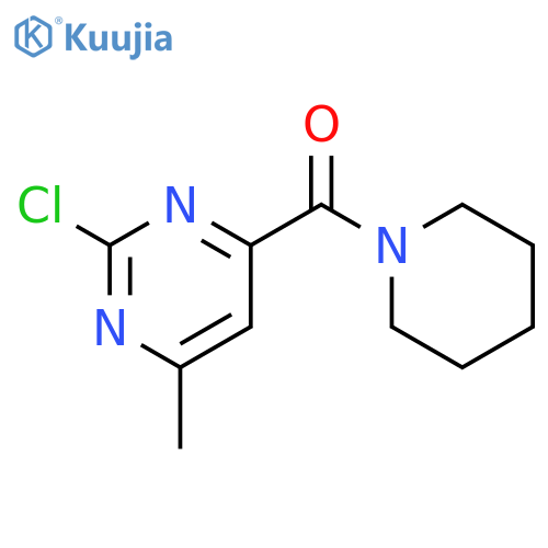 (2-Chloro-6-methyl-pyrimidin-4-yl)-piperidin-1-yl-methanone structure