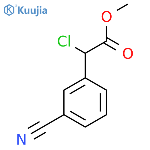 Methyl 2-chloro-2-(3-cyanophenyl)acetate structure