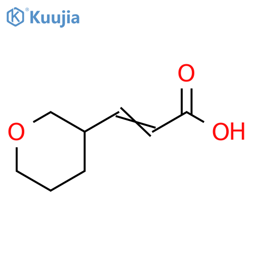 (2E)-3-(oxan-3-yl)prop-2-enoic acid structure