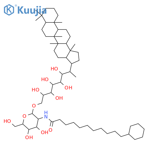 29-(1,2,3,4,5-Pentahydroxypentyl)-29-hopanol; (22S,29R,31R,32R,33S,34S)-form, 35-O-[2-Deoxy-2-[(11-cyclohexylundecanoyl)amino]-β-D-mannopyranoside] structure